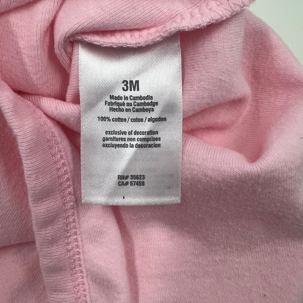 Baby Girl | Carter's | 3 PC Pink/White Bodysuits | 3M - Picture 5 of 9
